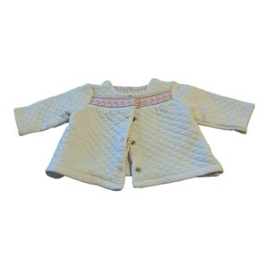 Offspring Pink and White Quilted Jacket